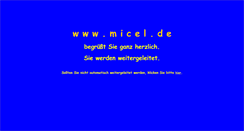 Desktop Screenshot of micel.de